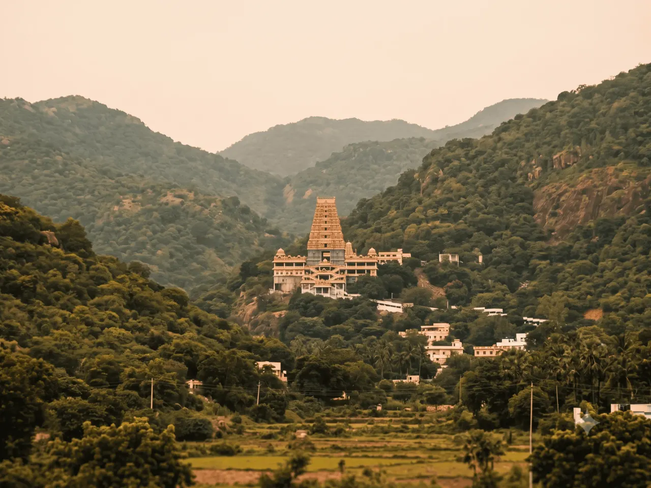 Kotappakonda hill range viewed from the Guntur outskirts
